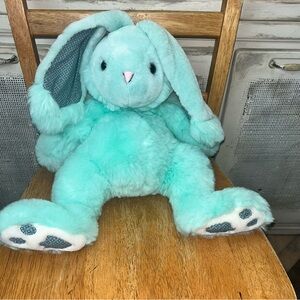 VTG 18" Dan Dee Bunny ClassiQues Mint Green Plush Rabbit Textured Paws No Tags